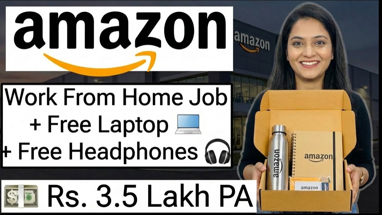 Amazon Work from Home Job February 2026🔥 Free Laptop 💻 WiFi | Part Time Remote Job for Fresher India