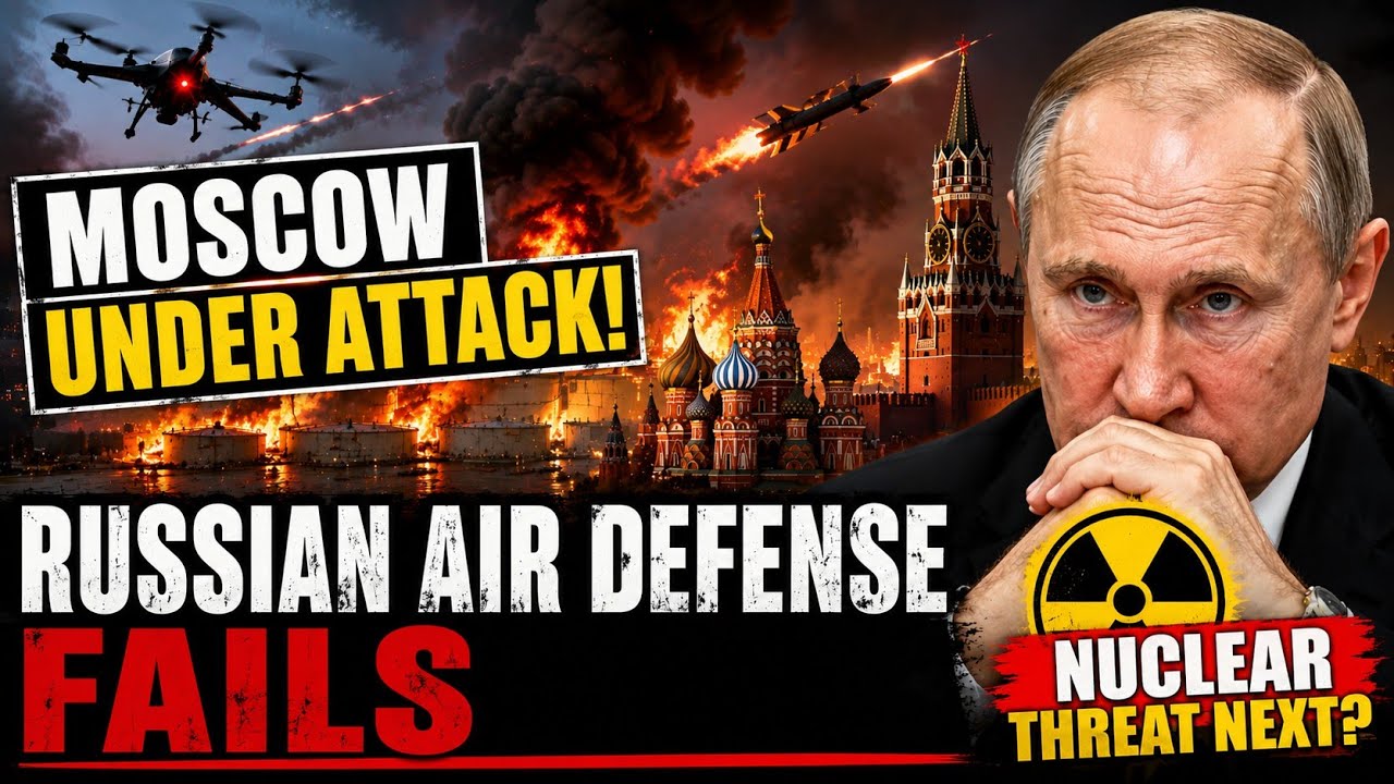 MOSCOW UNDER ATTACK: Russian Air Defenses FAIL as Putin Hints at Nuclear Response