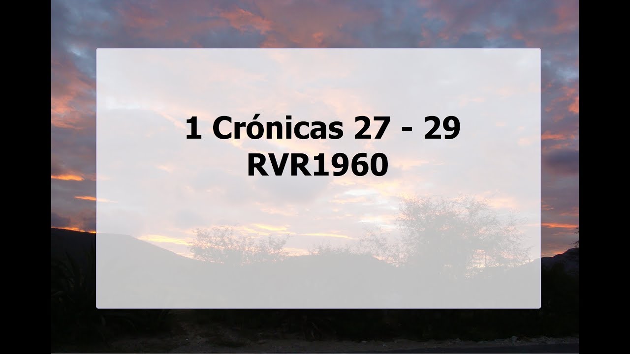 La Biblia hablada/ 1 Cronicas 27 - 29