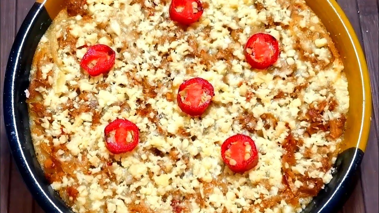 طاجن بطاطس بيورية بخلطة التونة الحارة العشق الحلال 😍😍😍