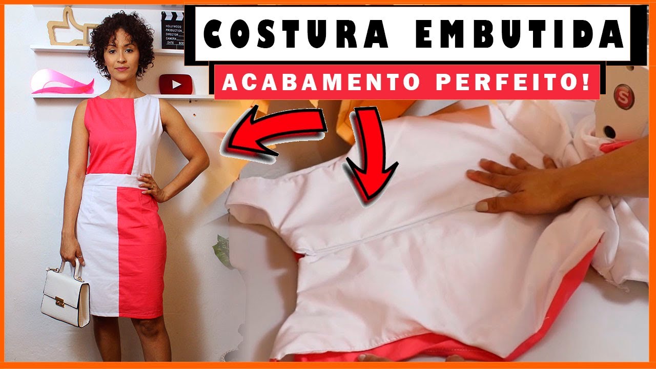 Costura Embutida Acabamento Perfeito! Aula VESTIDO BLOCOS | Dayse Costa 🤩✂️