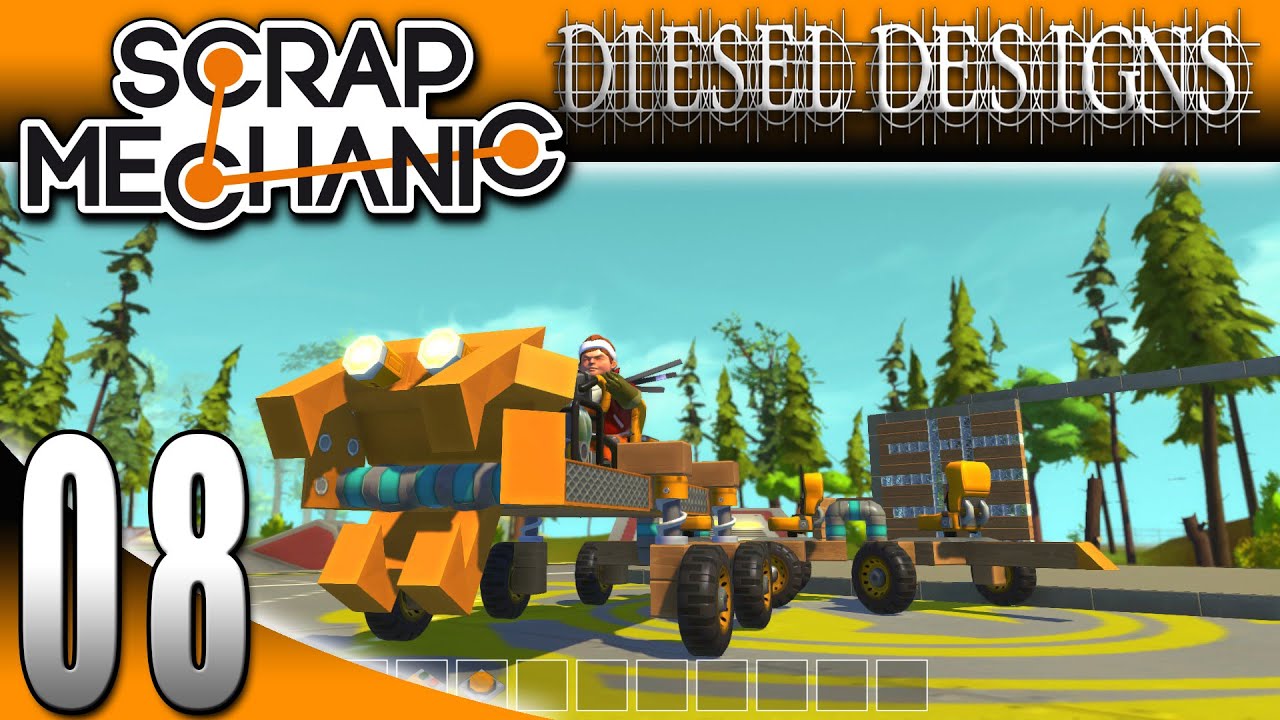 Scrap Mechanic Gameplay: EP08: Snake Mobile! (Let's Play 1080p)
