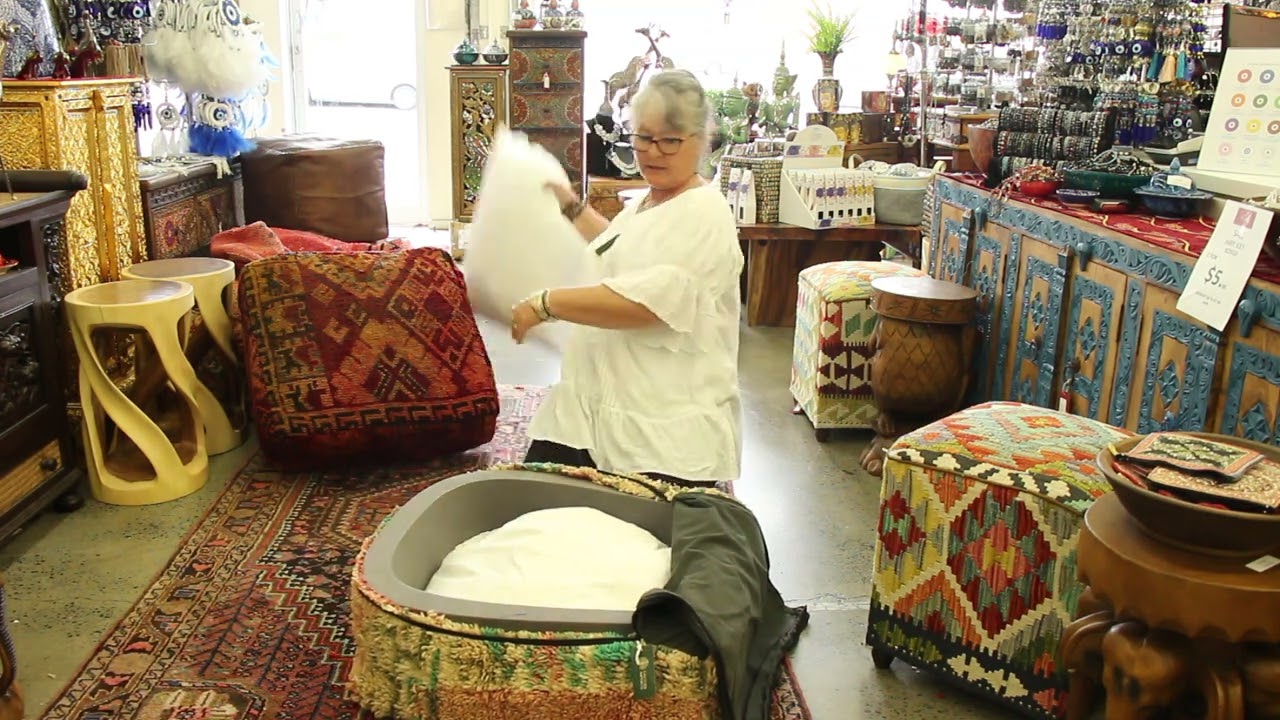How To Fill A Moroccan Pouf