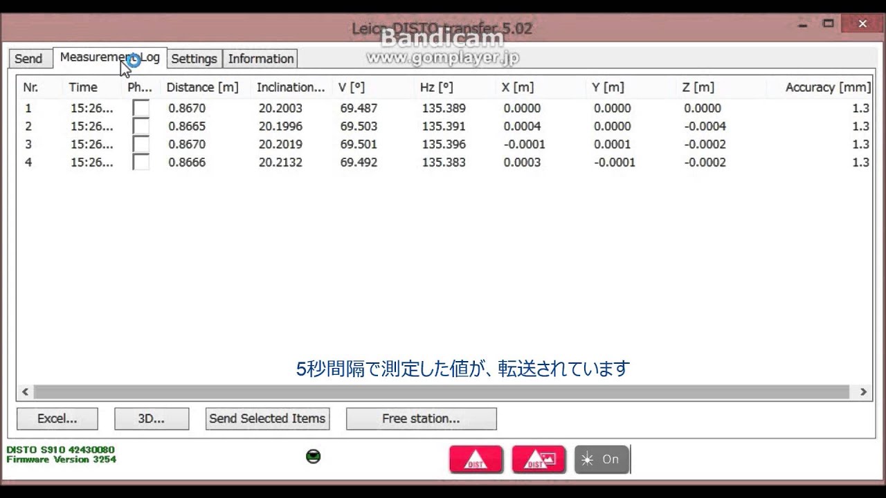 Laser Distancemeter DISTO S910: Windows8 disto transfer periodic measurement