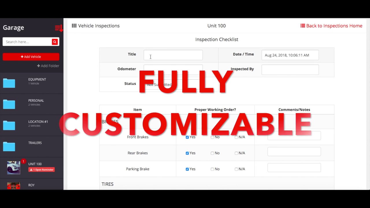Electronic Inspection Checklists for your Fleet - AUTOsist Fleet Maintenance and Management Software