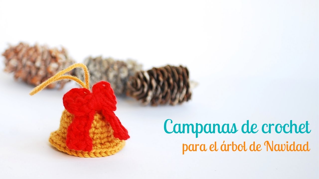 Cómo tejer campanas de crochet para el árbol de Navidad