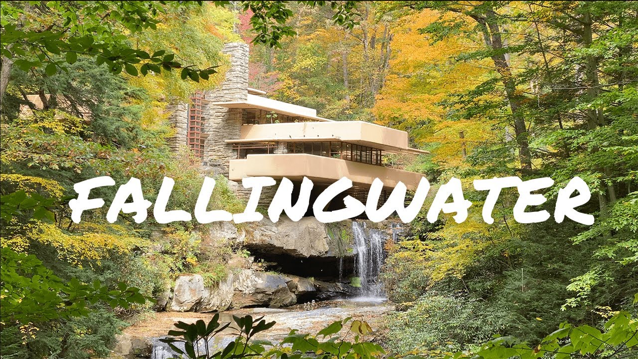Fallingwater, Frank Lloyd Wright | Relaxing Nature Sounds | Study, Focus, Relax