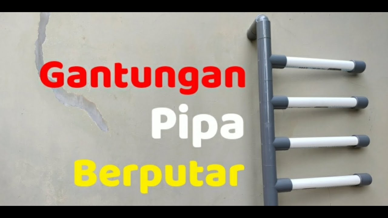 DIY Ide Kreatif Cara Membuat Gantungan Baju Berputar Dari Pipa How To Make PVC Pipe Hanger Spinning