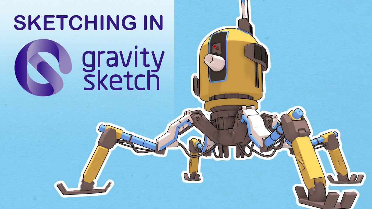 Gravity Sketch 2D to 3D sketching workflow