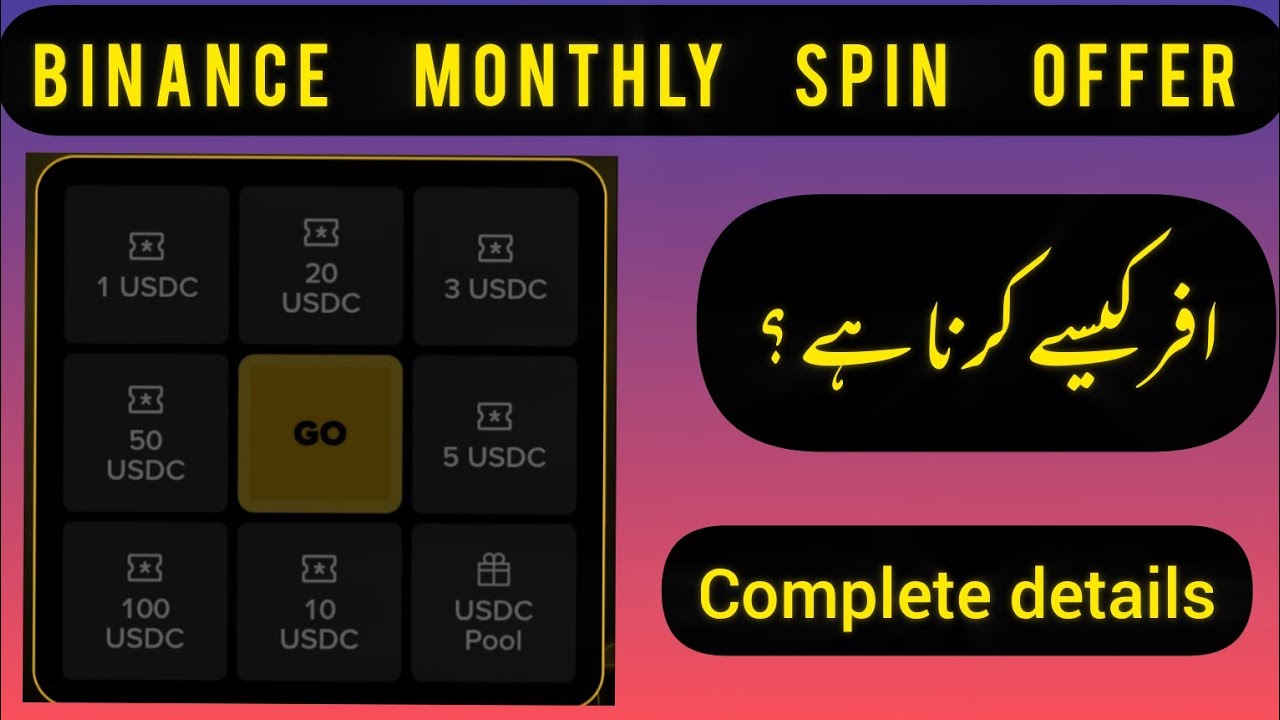 Binance monthly spin offer | win up to 100$ | Task kese complete Karna hi complete details 
