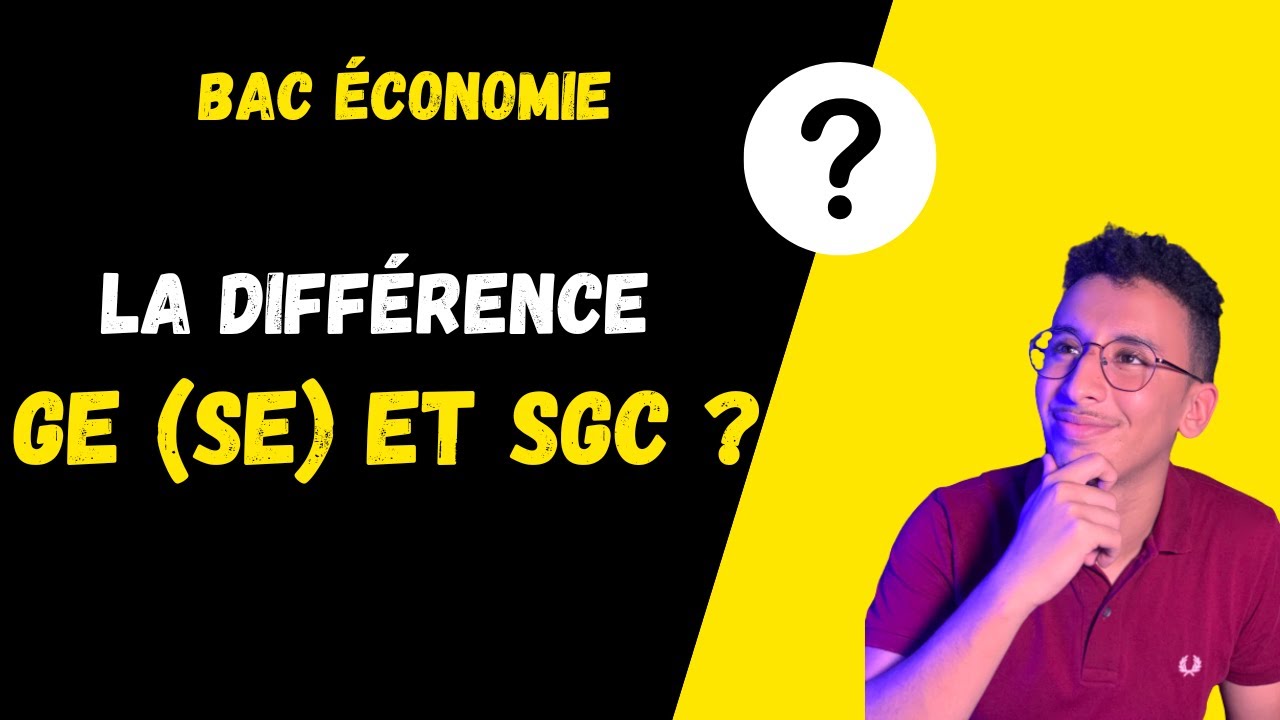 LA DIFFÉRENCE ENTRE SCIENCE ÉCONOMIQUE ( SE ) SCIENCE GESTION COMPTABLE( SGC)