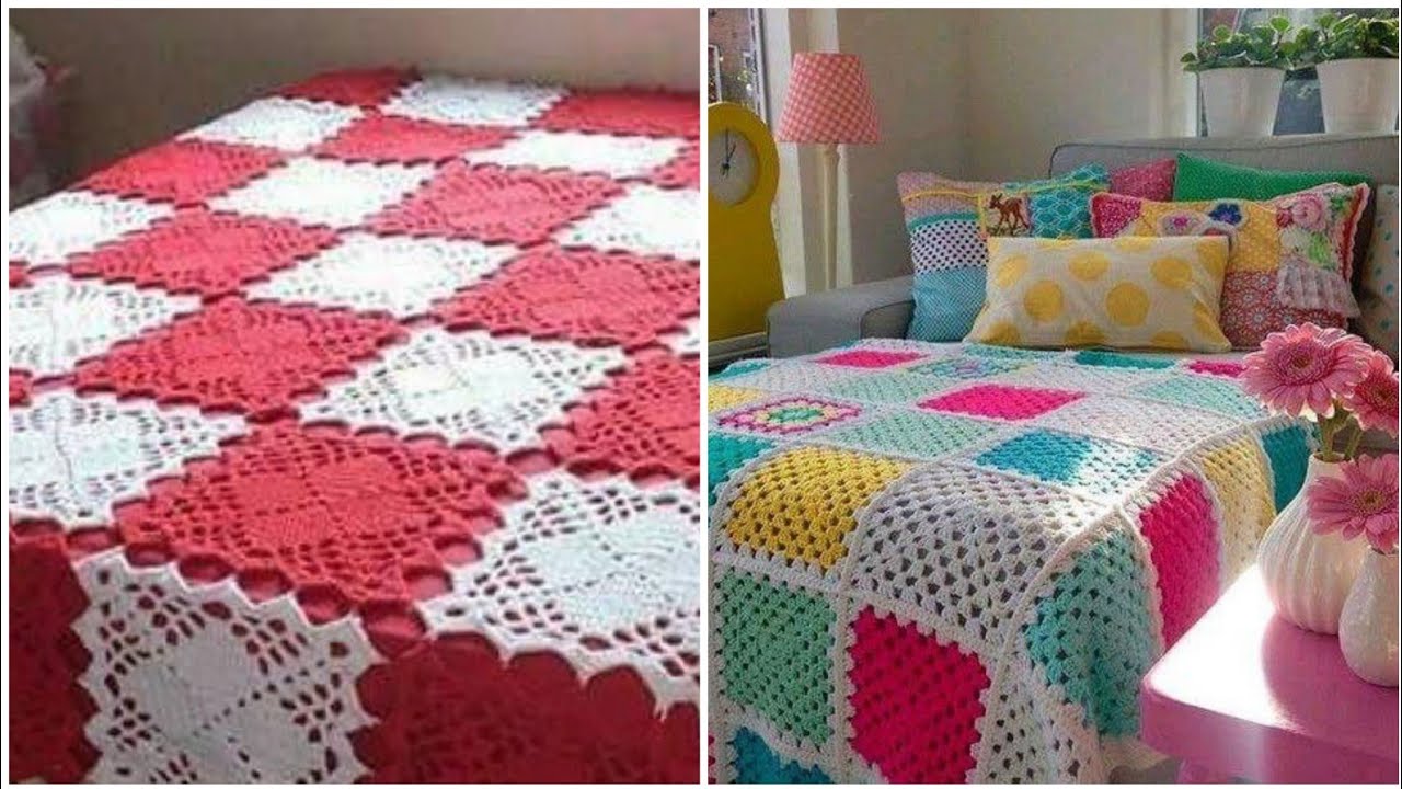 Stunning and top trendy crochet bed sheets patterns