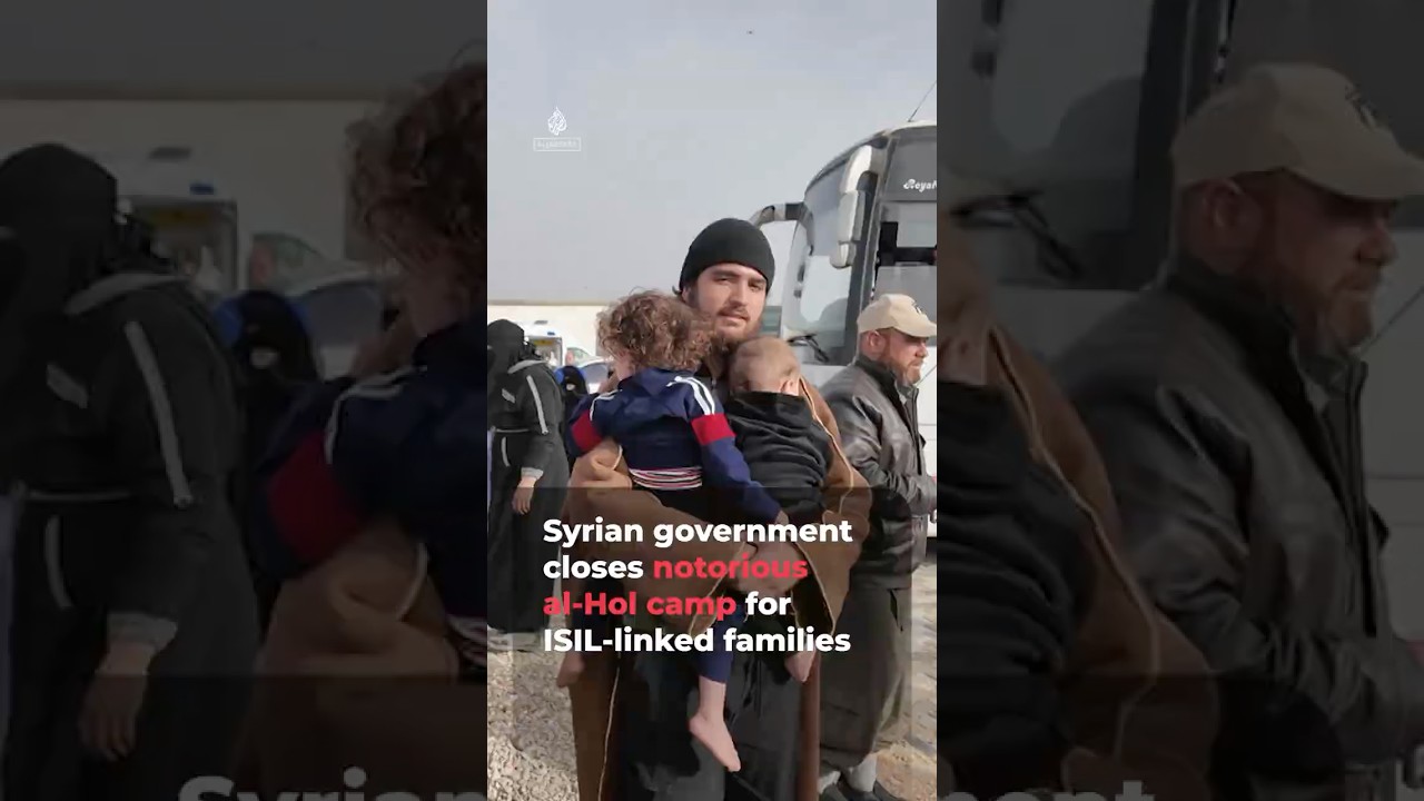 Syrian government closes al-Hol camp after chaos and unrest | AJ #shorts