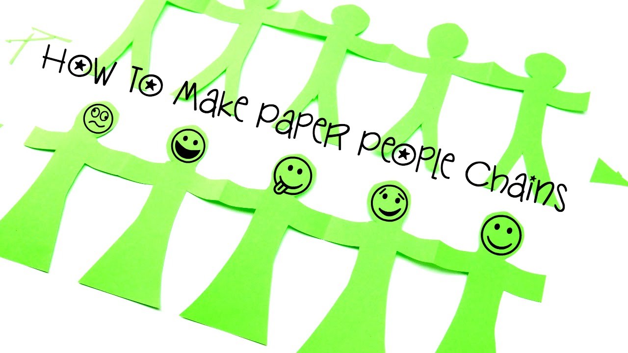 How To Make Paper People Chains
