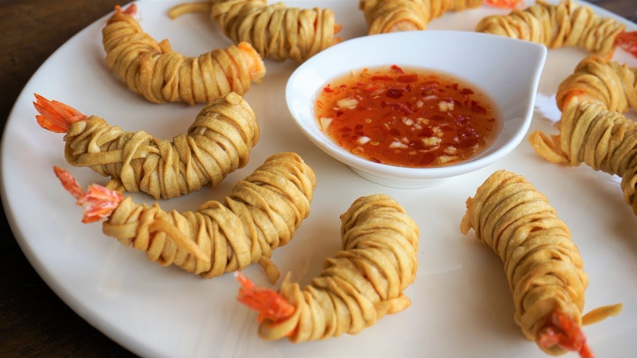 Crevettes en Robe de Nouilles Chinoises - Recette de Cooking With Morgane