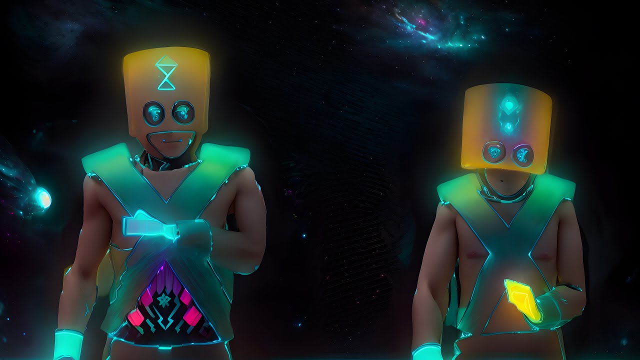 The Chemical Brothers - No Reason | Visual Remix 8K | Neon Marching Band Video