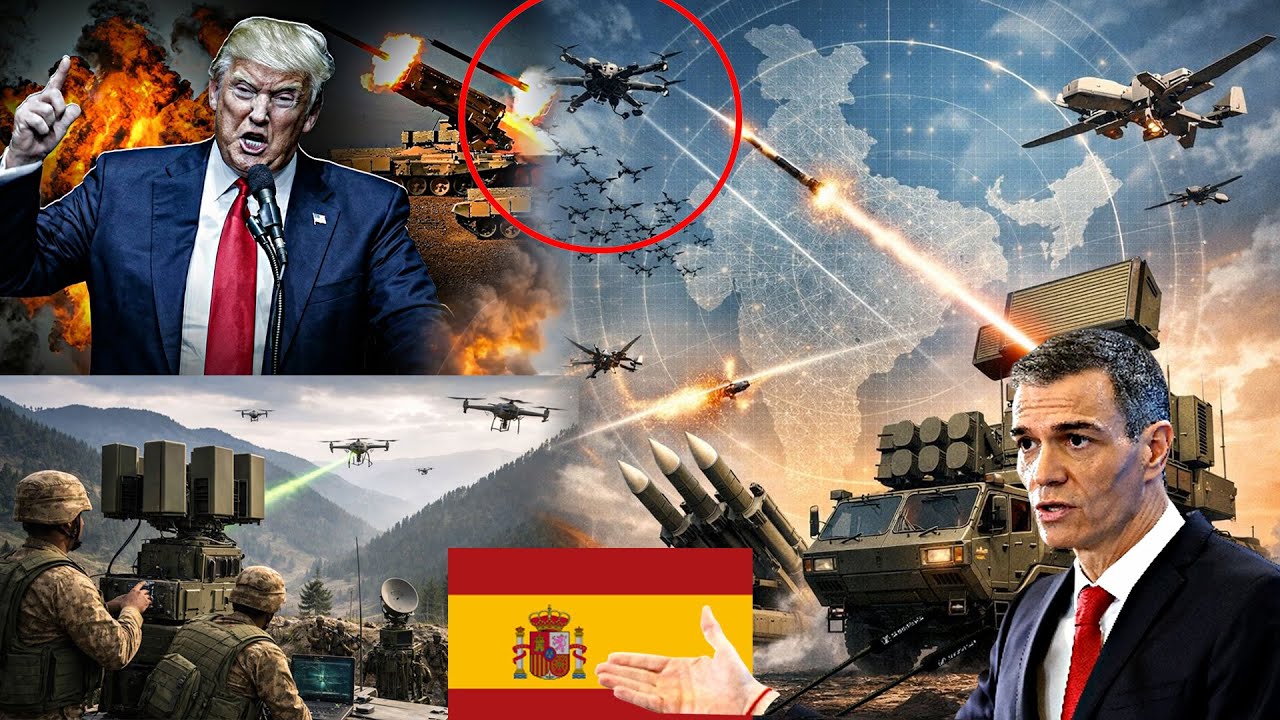 Amayeri Iran irigukoresha kurugamba arahambaye,America irashe bidasanzwe Iran,PM wa Spain kuri Trump