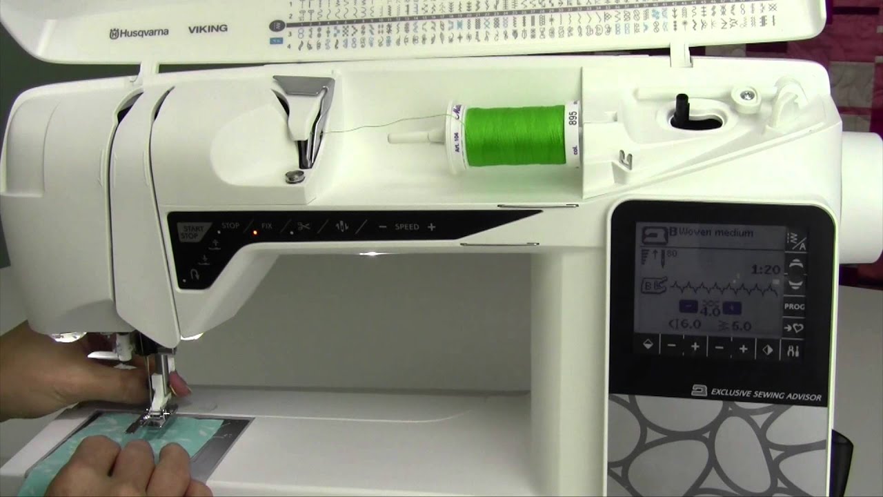 Husqvarna Viking Opal 690 45 Gathering or Bridging Stitch