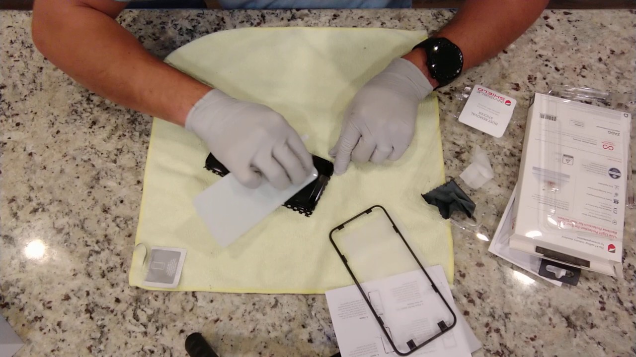 Installing the Zagg Invisible Shield Glass Elite VisionGuard+ on the Pixel 4 XL