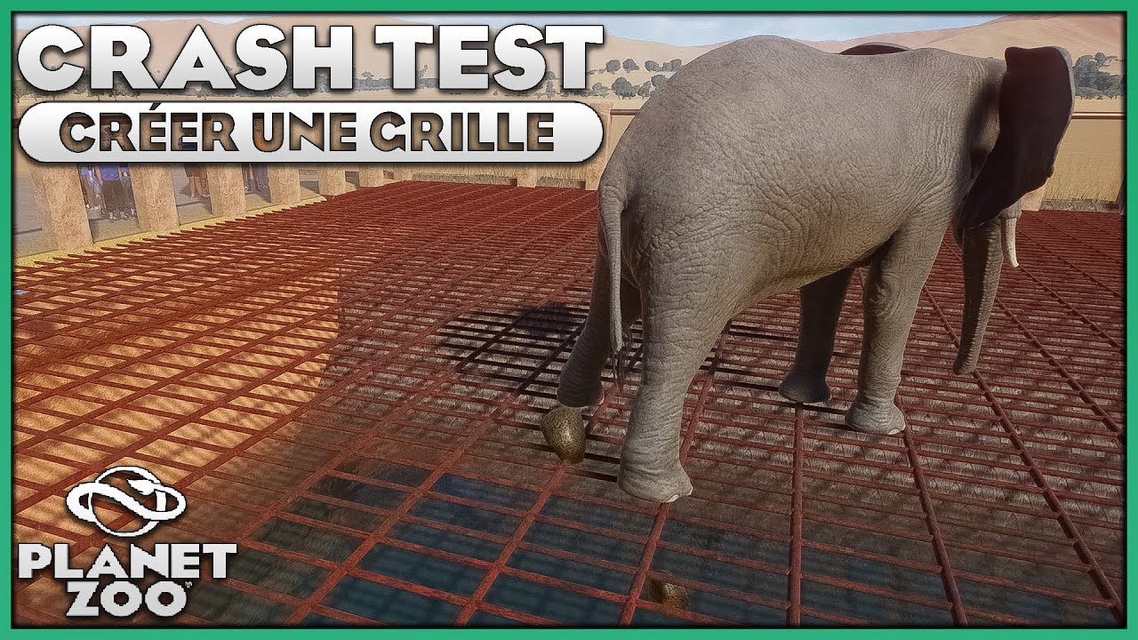 CRÉER une GRILLE qui LAISSE l'ENCLOS PROPRE | CRASH TEST | PLANET ZOO