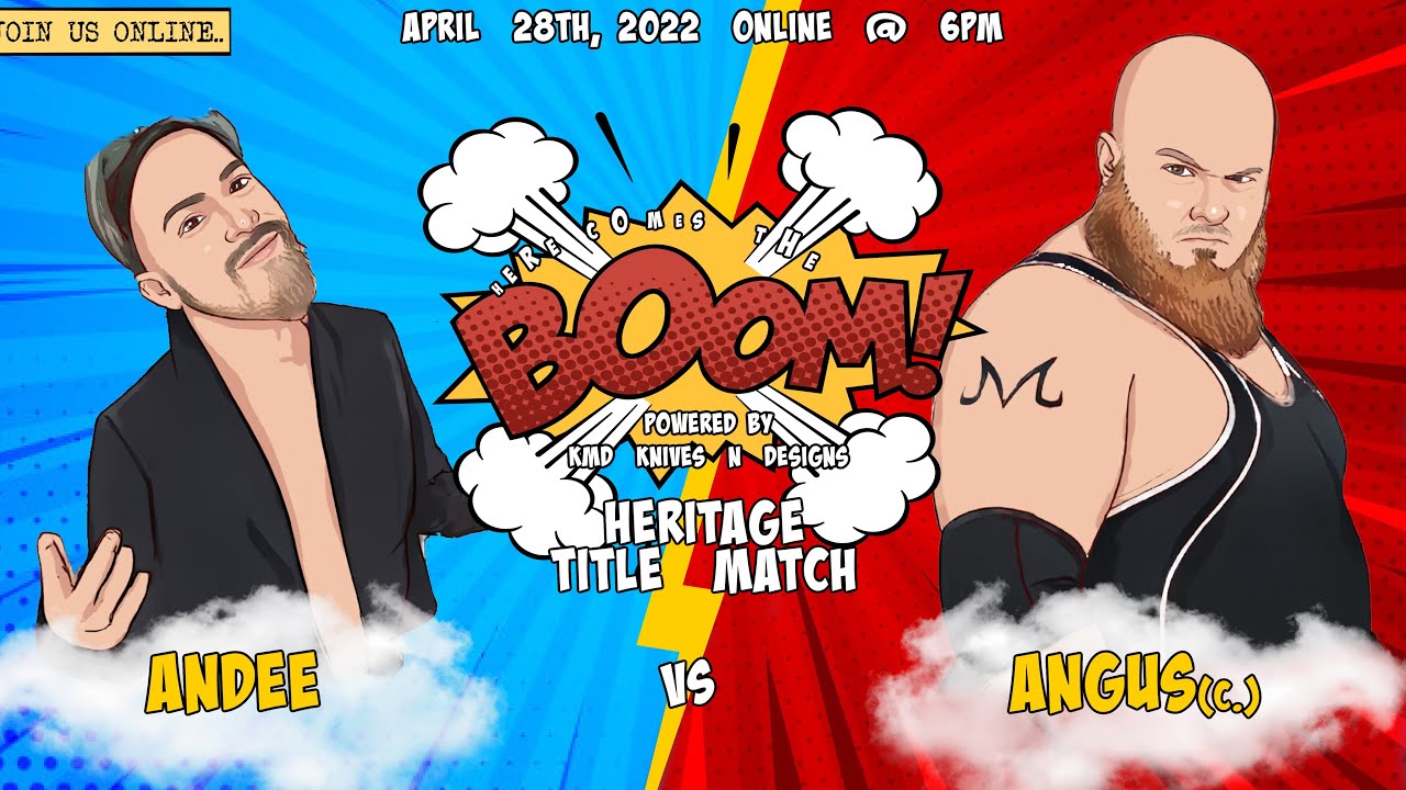 Heritage Title Match: Angus Keyser(c.) vs “Yah Boy” Andee