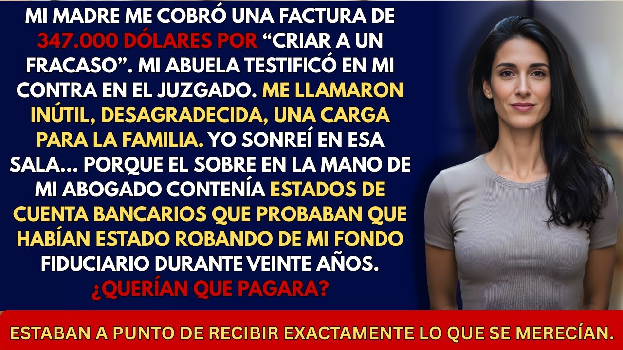 Mi madremeenvióunafacturade$347,000tituladaCOSTODECRIARA UNFRACASOLarespuestademiabuelafuemucho peor