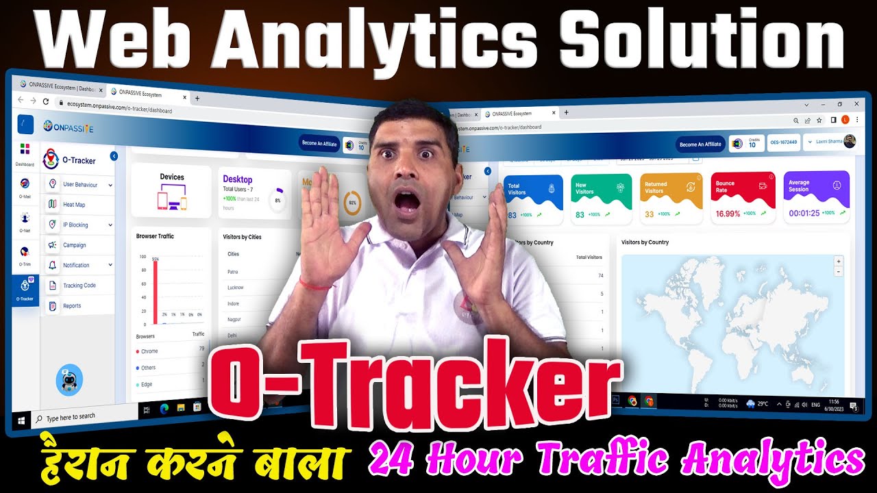 How to Use O-Tracker #ONPASSIVE O-Tracker Kaise Use Kare ! O-Tracker Web Analytics Solution