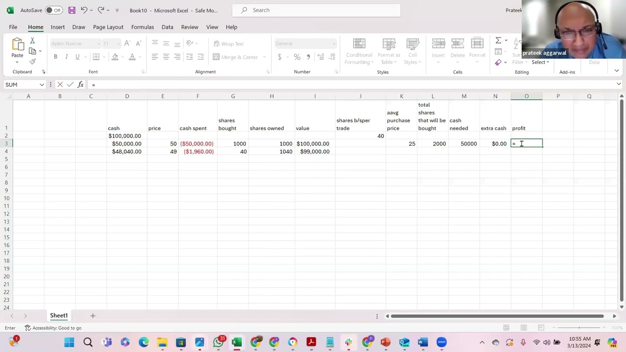 Stressless Trading Method And Extra Cash On A Spreadsheet || Extra Cash || 