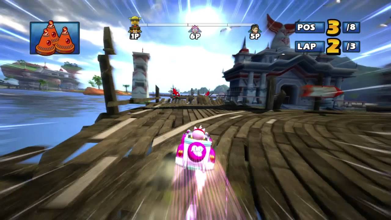 Sonic & SEGA All-Stars Racing (360) - Online Race #19: Ocean Ruin (3 Laps) [W/ Items]