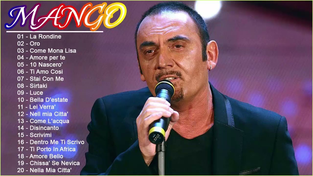 Mango concerto 2025 - Mango canzoni nuove 2025 - Il Meglio dei Mango