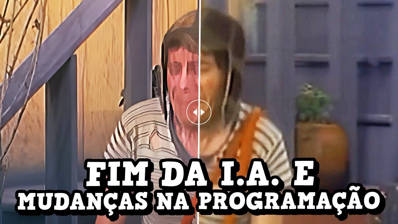 Fim da INTELIGÊNCIA ARTIFICIAL em Chaves e Chapolin, mas eles vão SAIR do AR!
