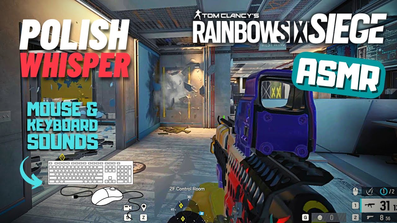 ASMR - Rainbow Six: Siege - POLISH Whisper | Mouse and Keyboard Sound