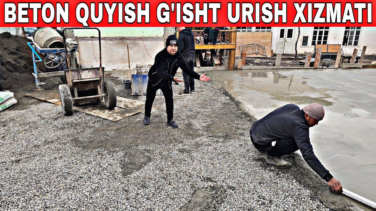 BETON QUYISH VA G'ISHT TERISH NARXLARI [ 77-334-94-91] 2026 YIL