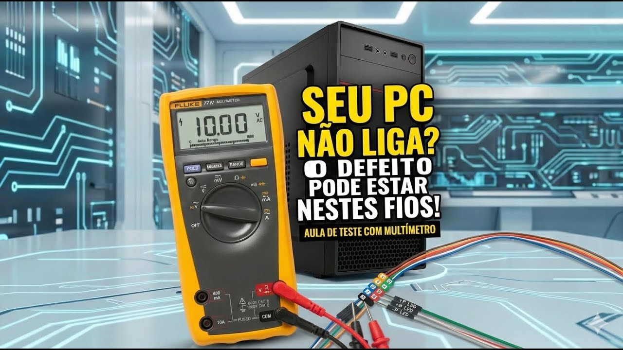 Curso de Montagem e Manutenção de Computadores -  Aula 21   Como Testar o Gabinete - #pc  #gamer