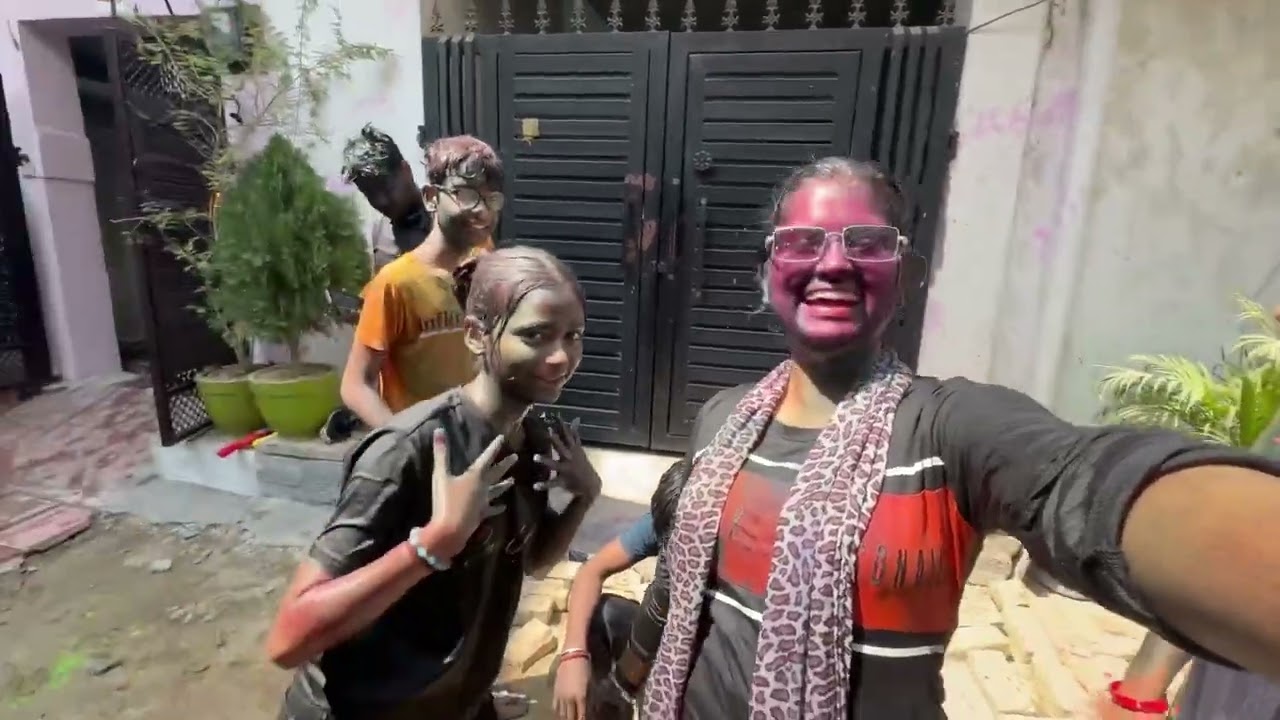 Happy Holi❤️( Kichad vali holi )😂 || #vlog #holi #familyvlog #holispecial