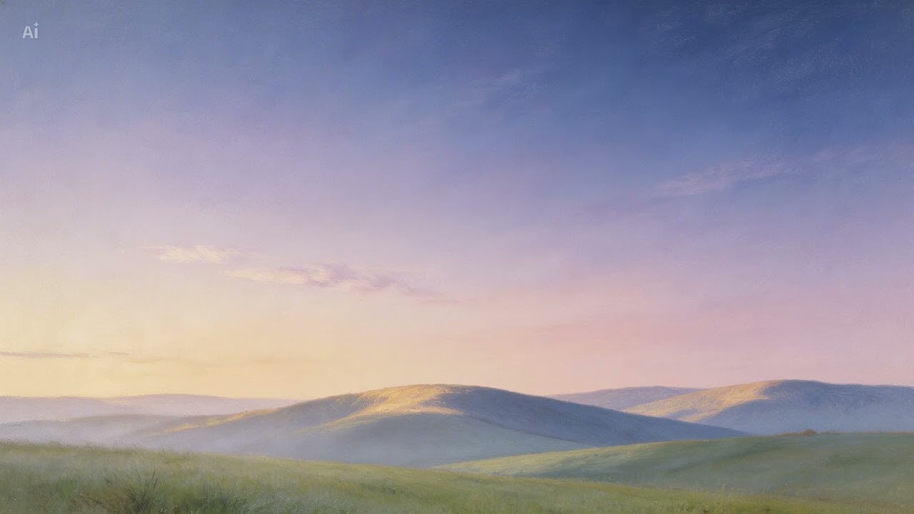 Dawn of Silence | Cinematic Sunrise Oil Painting | Relaxing 4K Screensaver