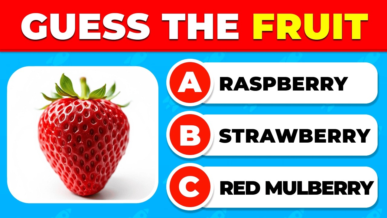 Can You Guess The FRUIT By Photo? 🍎🍌🍓 Quiz Challenge