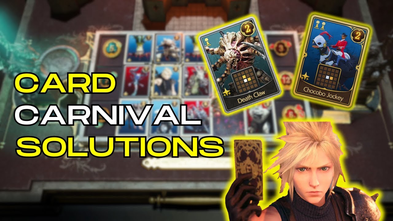 Final Fantasy 7: Rebirth - All Card Carnival Solutions