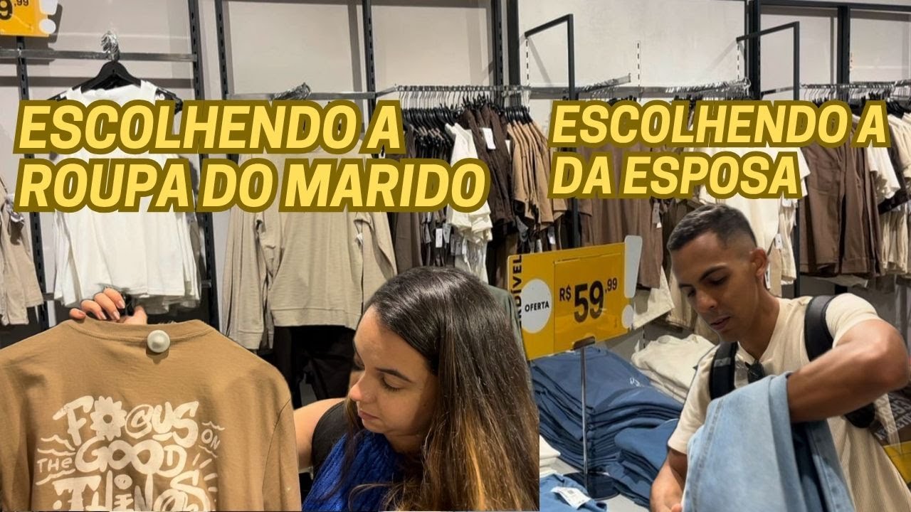 PROVANDO ROUPAS NO SHOPPING