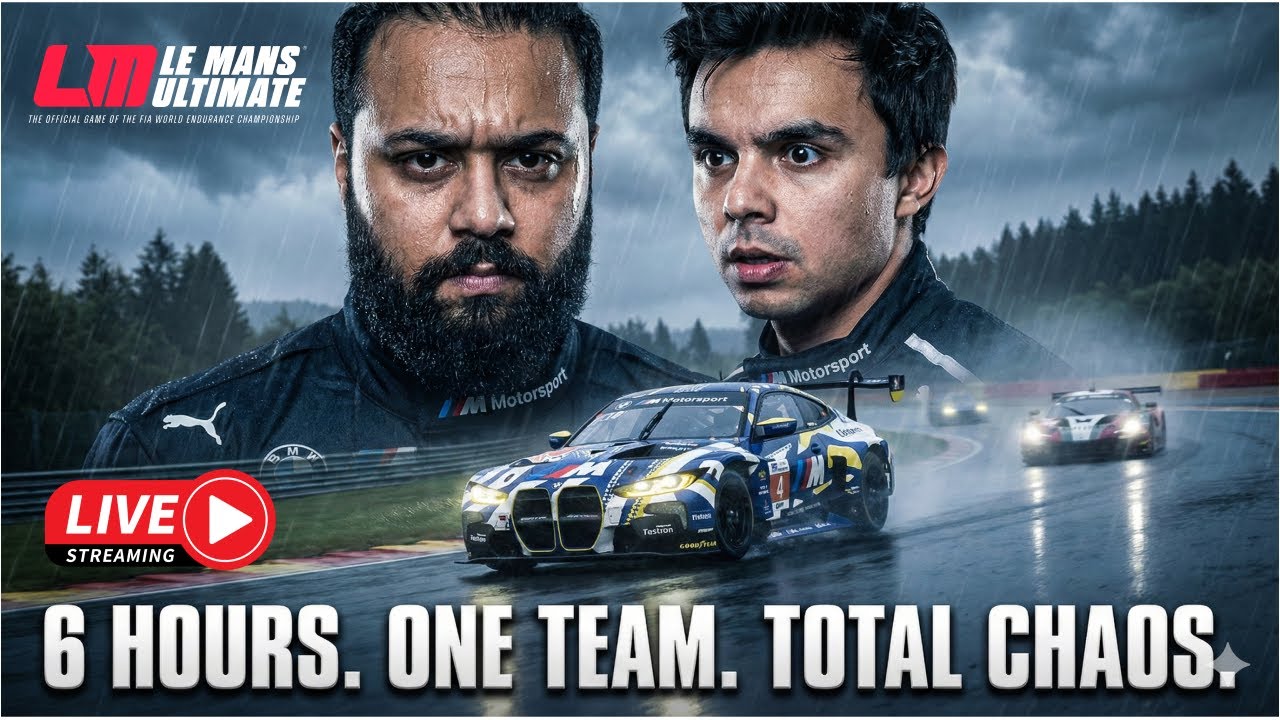 LIVE 6HR OF SPA TEAM RACE ONLINE CHAMPIONSHIP AT LE MANS ULTIMATE | SIMAGIC | INDIA