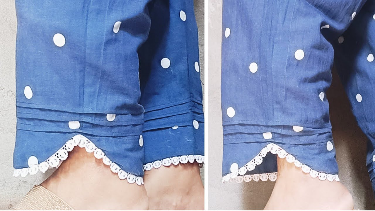 💗Stylish Plazo pant ke mohri design cutting and stitching&lrm;⁨@Design_with_sana⁩&nbsp; 