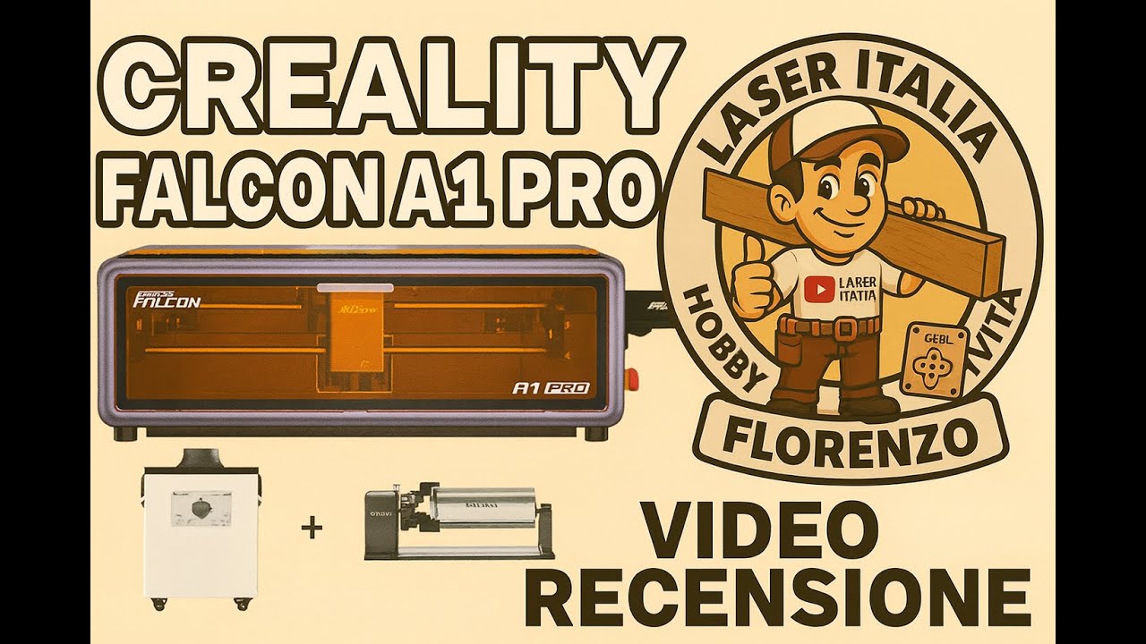 Creality Falcon A1 PRO + Rotary e Depuratore fumi - La Recensione Completa