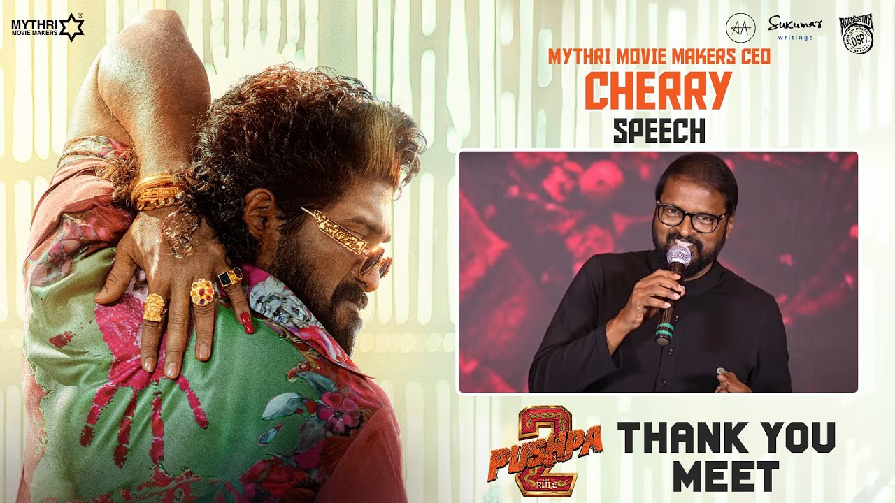 CEO Cherry Speech at Pushpa 2 Thanks Meet | Allu Arjun | Sukumar | Rashmika | Devi Sri Prasad