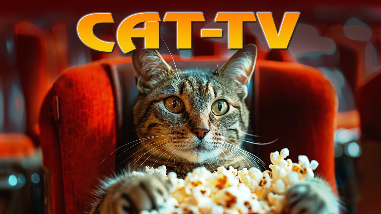 CAT TV - YOUR CATS WILL LOVE! Most popular for cats, birds and people that like to watch.