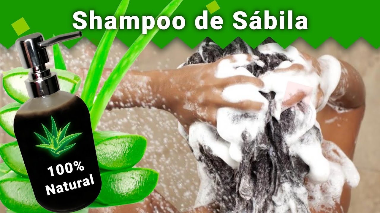 SHAMPOO DE SÁBILA para el CRECIMIENTO DEL CABELLO Y LA CAÍDA | Shampoo 100% Casero y Natural ✅
