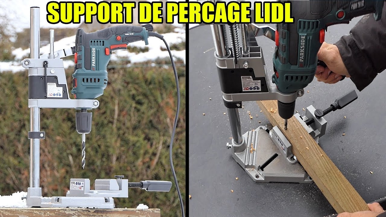 support de perçage LIDL POWERFIX pour perceuse (type perceuse à colonne)