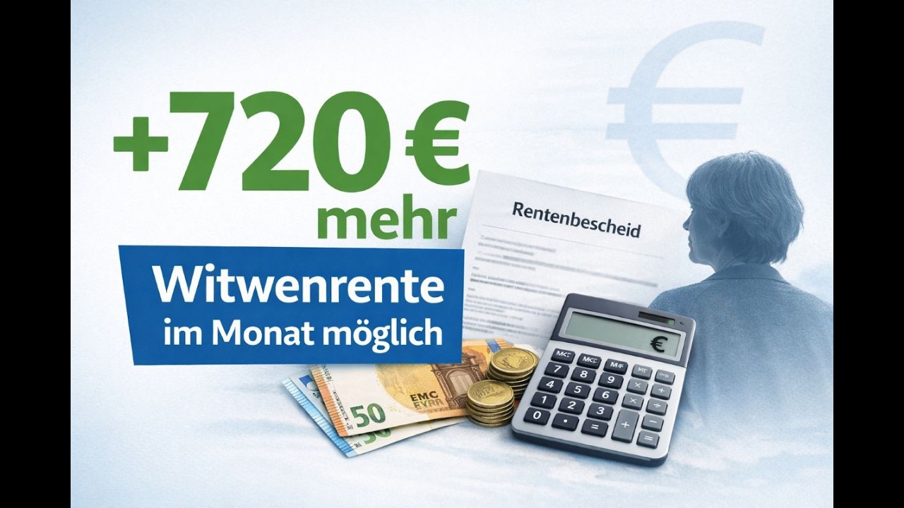 Witwenrente: 720 &euro; monatlich mehr - mit diesem legalen Trick