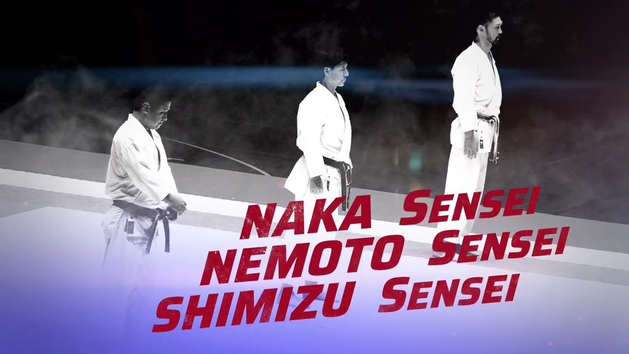 SENSEI, NAKA, KURIHARA, NEMOTO, SHIMIZU : DEMONSTRATION Karaté JKA TAKASAKI 2024.