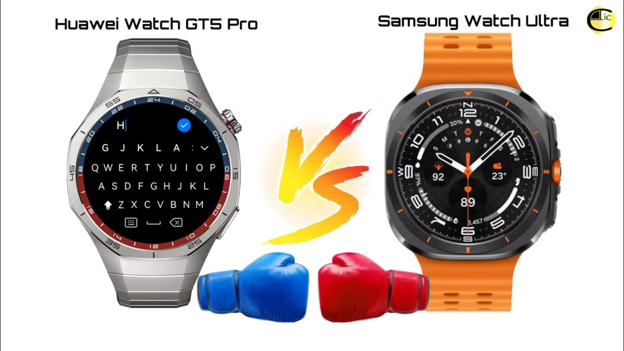 Huawei Watch GT5 Pro vs Samsung Watch Ultra comparativa smartwatchs by @cliconlineStudios 