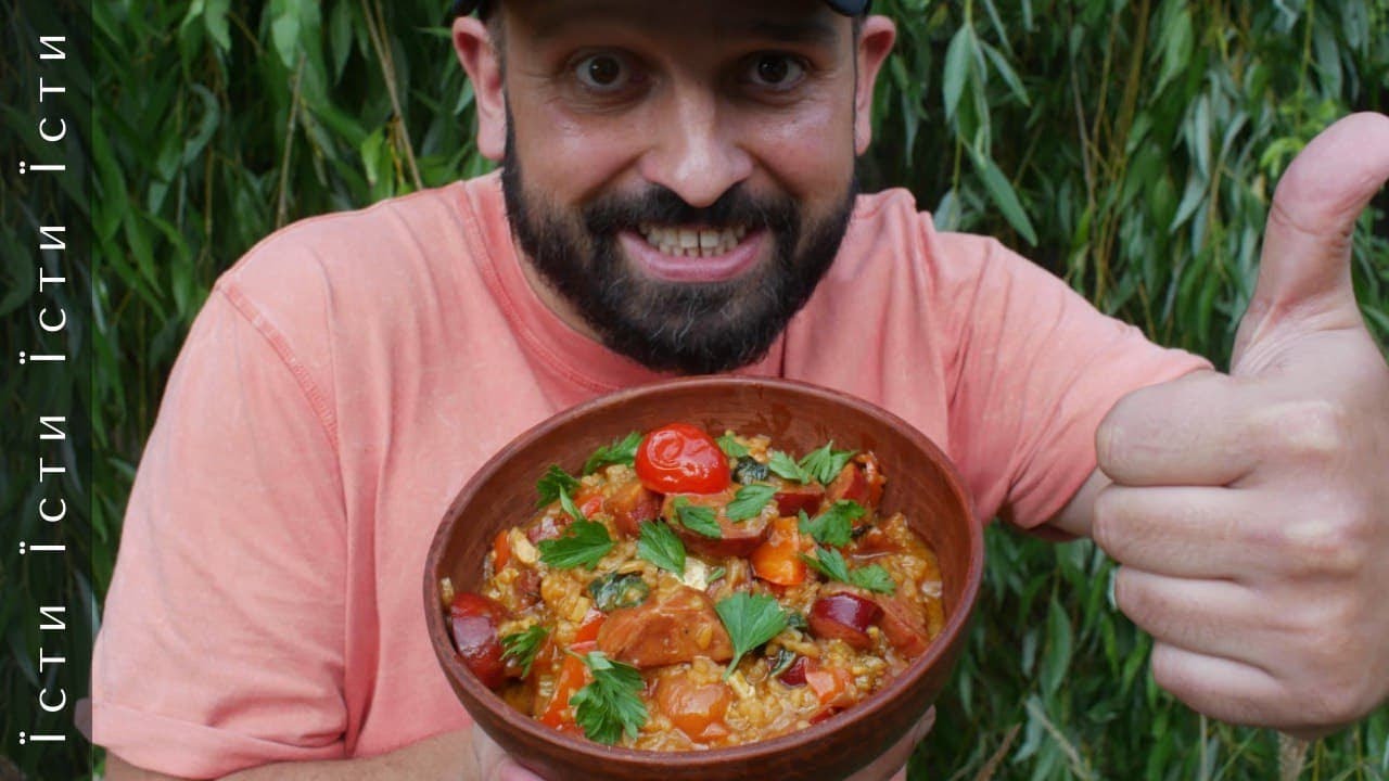 Ризото з діловою ковбасою | Острожець